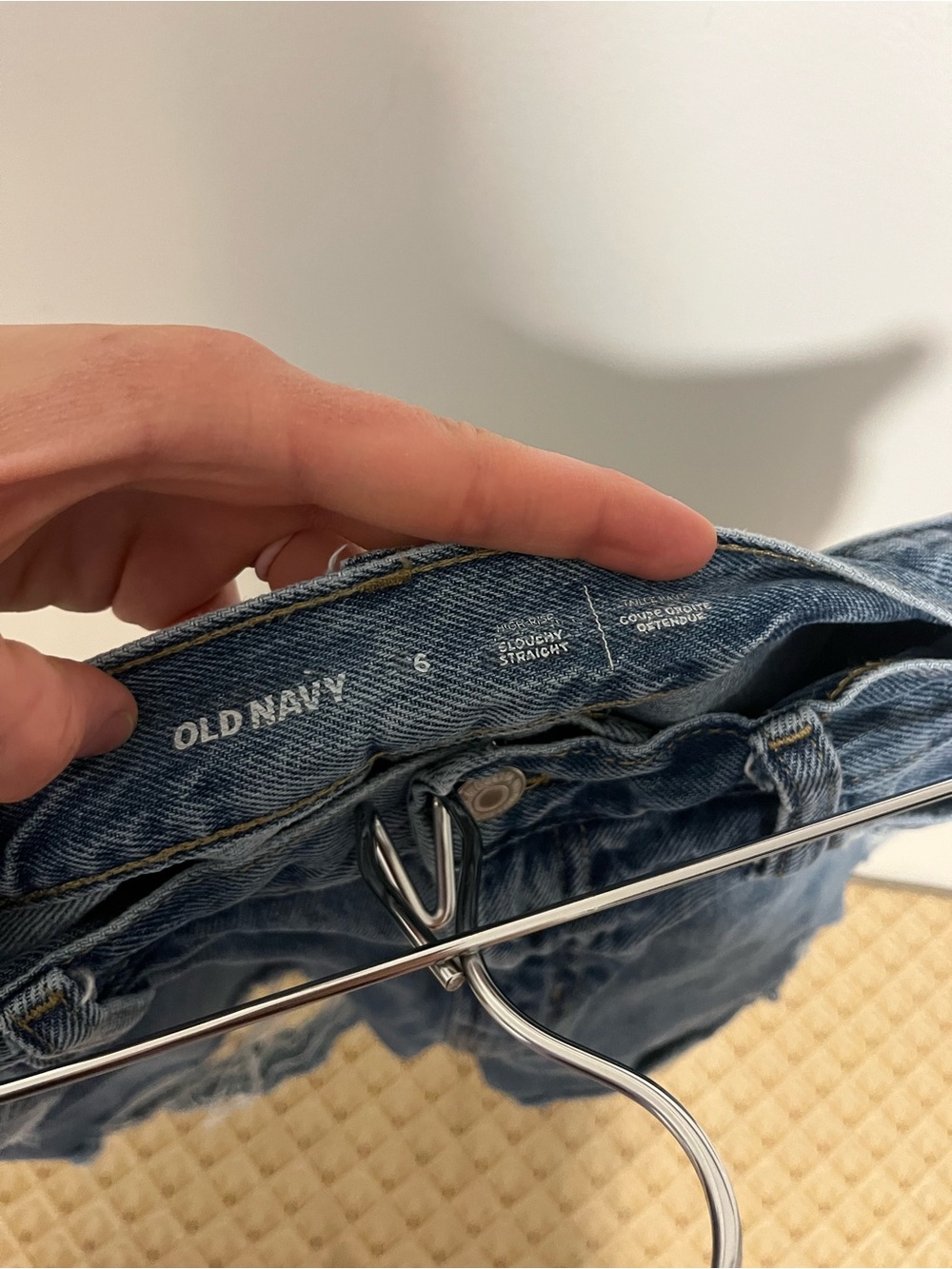 Old Navy Distressed Blue Denim Cutoff Shorts - Picture 3 of 3